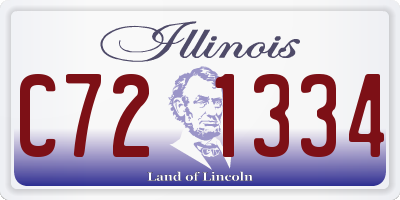 IL license plate C721334