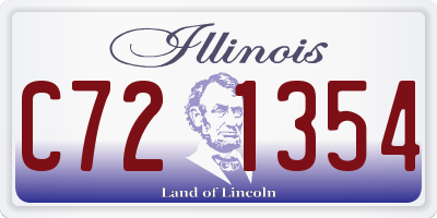 IL license plate C721354
