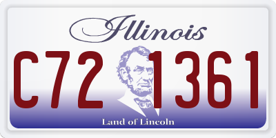 IL license plate C721361