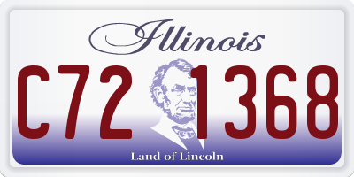 IL license plate C721368