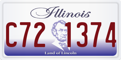 IL license plate C721374