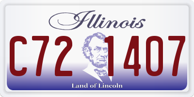IL license plate C721407