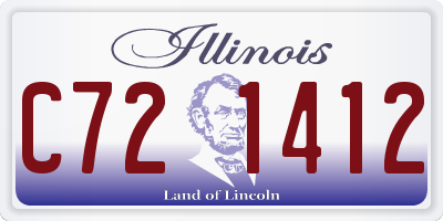 IL license plate C721412