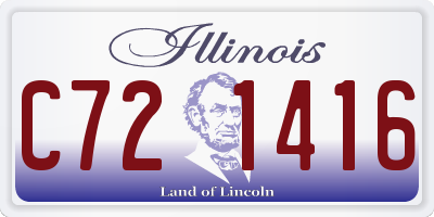 IL license plate C721416