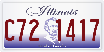 IL license plate C721417