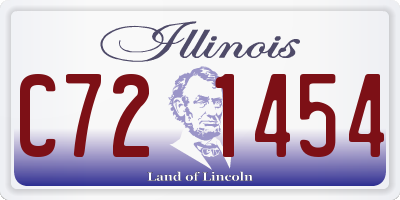 IL license plate C721454