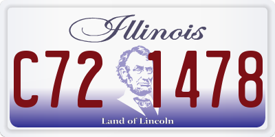 IL license plate C721478