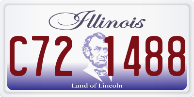 IL license plate C721488