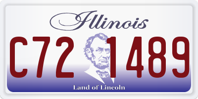 IL license plate C721489