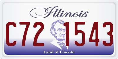 IL license plate C721543