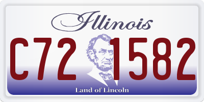 IL license plate C721582