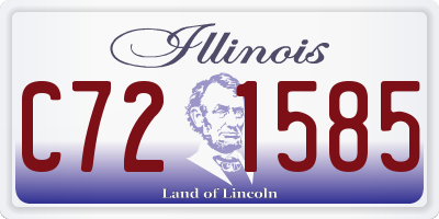 IL license plate C721585
