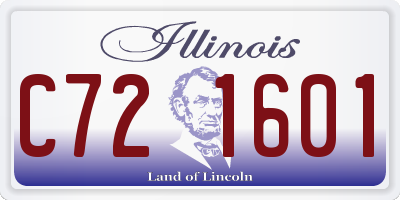 IL license plate C721601