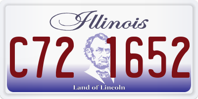 IL license plate C721652