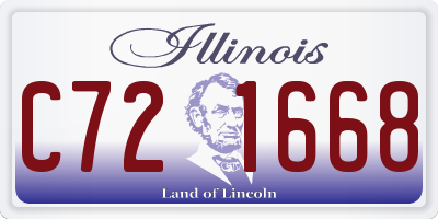 IL license plate C721668