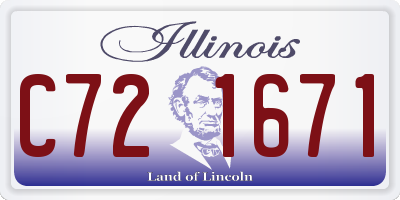 IL license plate C721671