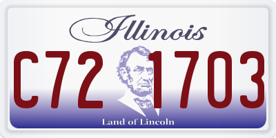IL license plate C721703