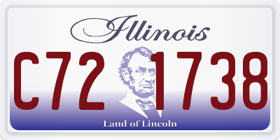 IL license plate C721738