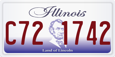 IL license plate C721742