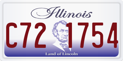 IL license plate C721754