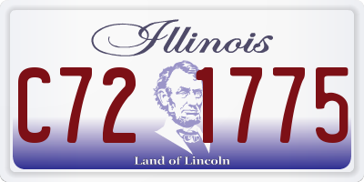 IL license plate C721775