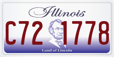 IL license plate C721778