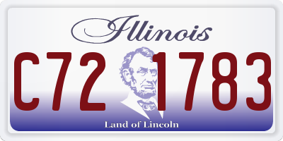 IL license plate C721783