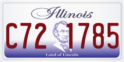IL license plate C721785