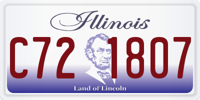 IL license plate C721807