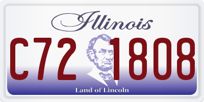 IL license plate C721808