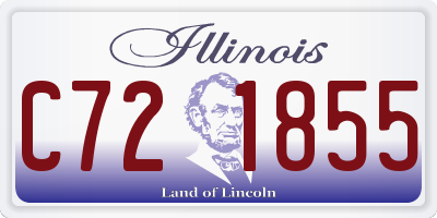 IL license plate C721855