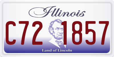 IL license plate C721857