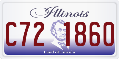 IL license plate C721860
