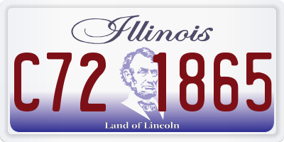 IL license plate C721865