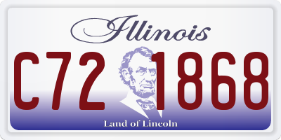 IL license plate C721868