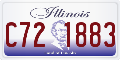 IL license plate C721883