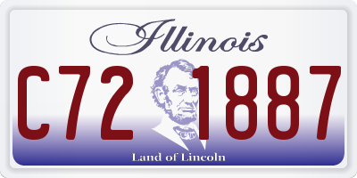 IL license plate C721887