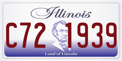 IL license plate C721939