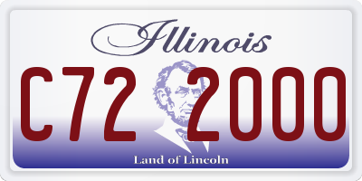 IL license plate C722000