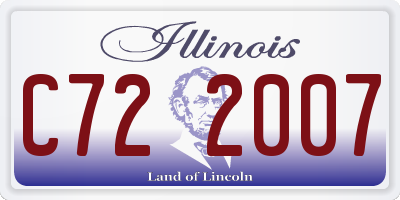 IL license plate C722007