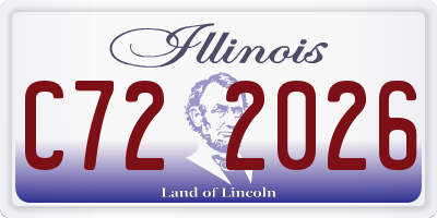 IL license plate C722026
