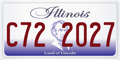 IL license plate C722027