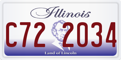 IL license plate C722034