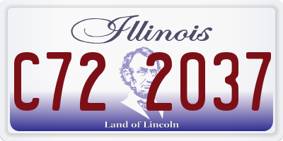 IL license plate C722037