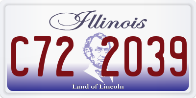 IL license plate C722039