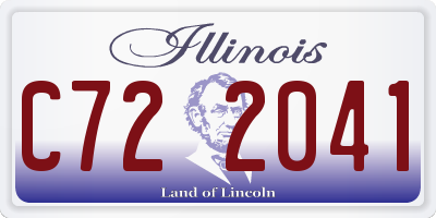 IL license plate C722041