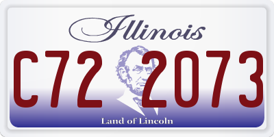 IL license plate C722073