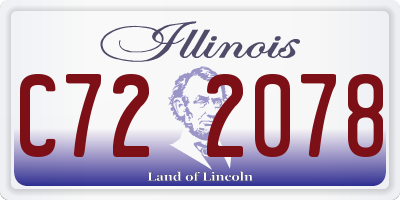 IL license plate C722078