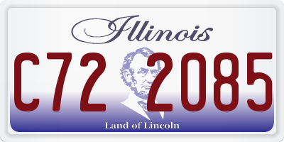 IL license plate C722085