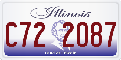 IL license plate C722087